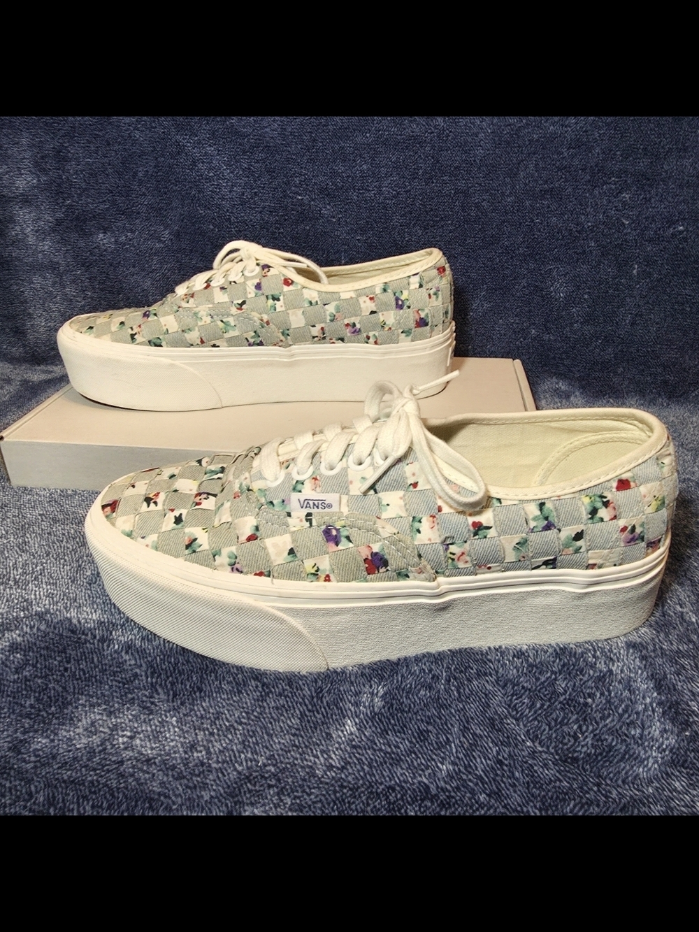 Vans Woven Authentic Stackform "Denim/Floral"